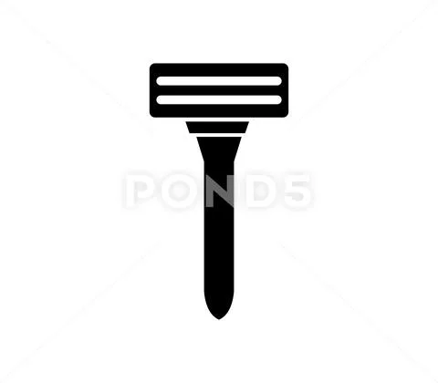Razor icon on white background Stock Illustration