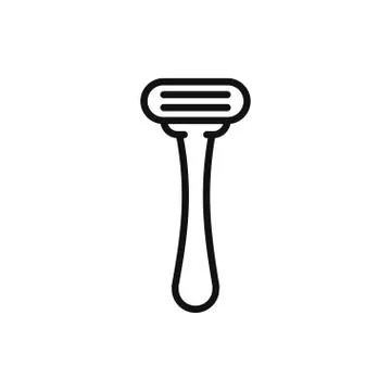 Razor line icon. Hair removal method. Razor shaving. Stock Illustration
