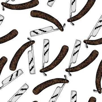 Razor pattern Stock Illustration