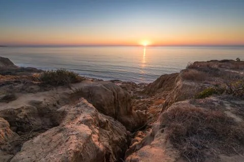 Razor Point at Sunset Foto stock