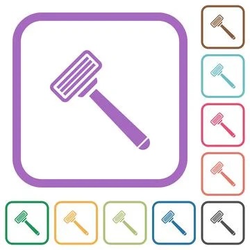 Razor simple icons Stock Illustration