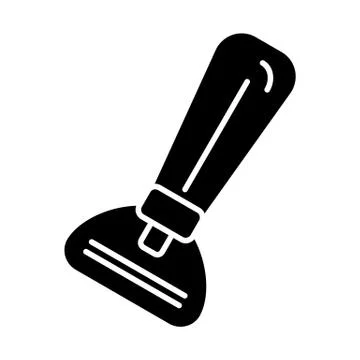 Razor vector icon. Black shaving razor illustration on white background. Solid Illustrazione stock