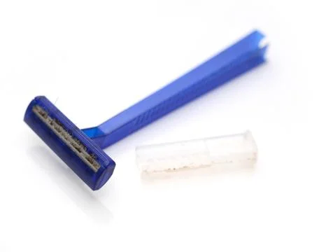 Razor on a white background Stock-Fotos