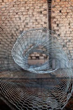 Razor wire coil Stock Photos