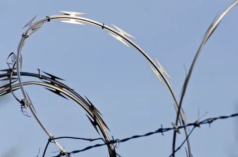 Razor wire Stock Photos