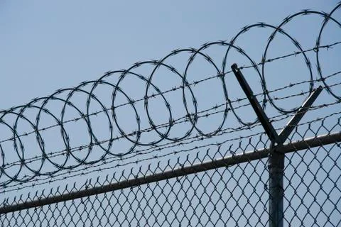 Razor wire Fotos Stock