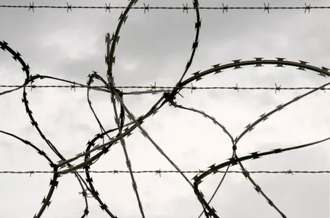 Razor wire Stock Photos