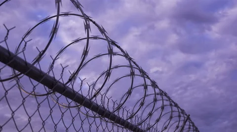 Razor Wire Timelapse 4k Stock Footage 44749976