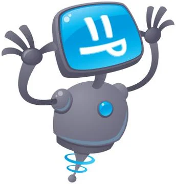 Razzbot Robot Illustrazione stock