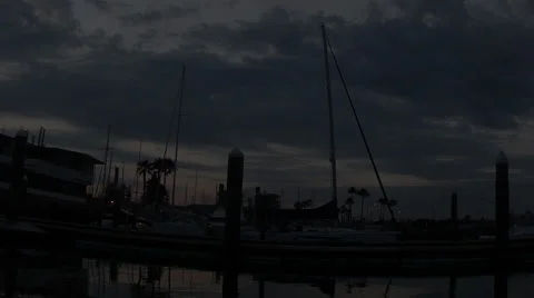 RB harbor sunrise  Stock Footage 62351192
