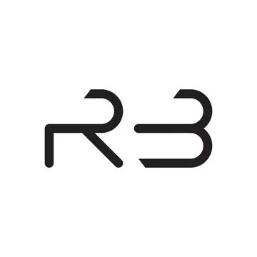 Rb initial letter vector logo icon Illustrazione stock