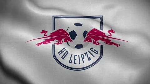 RB Leipzig Germany White Logo Flag Loop ... | Stock Video | Pond5