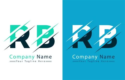 RB Letter Logo Design Concept. Vector Logo Illustration Stock Illustration