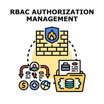 Rbac authorization management controlling access to data イラスト素材