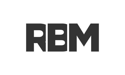 RBM logo design template with strong and modern bold text. Initial based ve.. Stock-Illustration