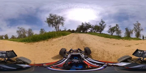Rc car drive in the forest 360 vr Vidéo 129178588
