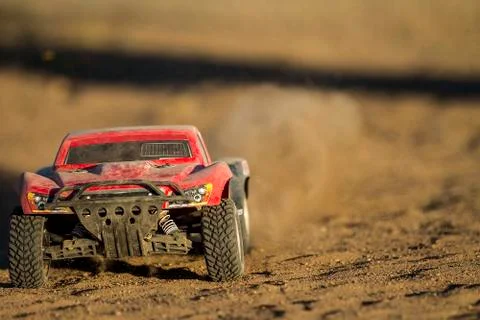 Rc car going fast Stock Photos
