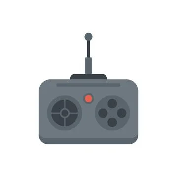 Rc car remote control icon flat isolated vector Stock Illustration