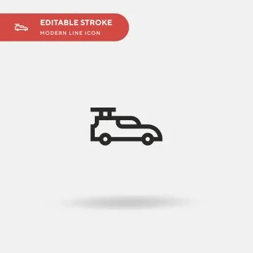 Rc Car Simple vector icon. Illustration symbol design template for web mobile Stock Illustration