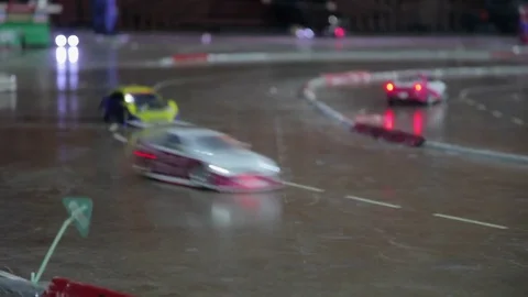 RC drift cars Stock Footage 73097656