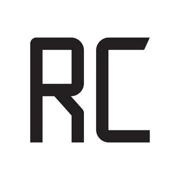 Rc initial letter vector logo icon Stock-Illustration