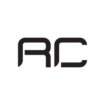 Rc initial letter vector logo icon 스톡 일러스트