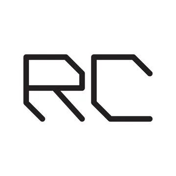 Rc initial letter vector logo icon Stock-Illustration