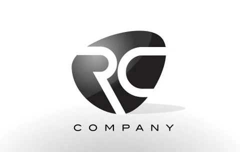 RC Logo.  Letter Design Vector. Stock Illustration
