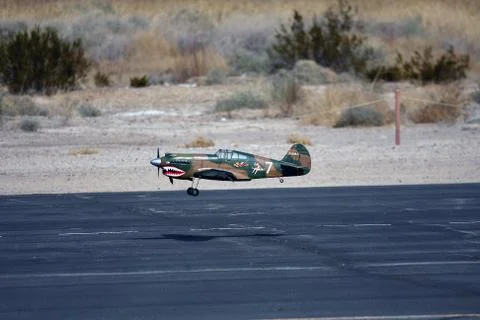 Rc plane landing Stock Photos