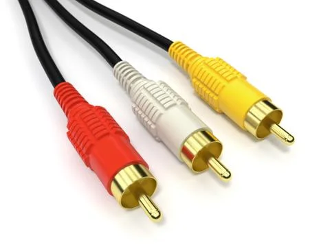 RCA cables Stock Illustration