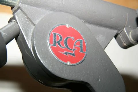 RCA Mic Stand Stock-Fotos
