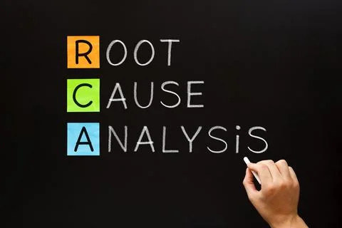 RCA - Root Cause Analysis Acronym Business Concept Stock Photos