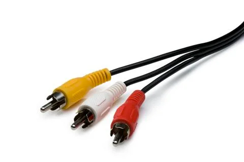 Rca a/v cables Stock Photos