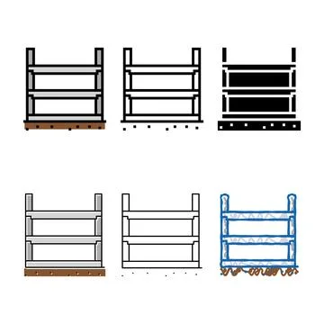 Rcc beam building structure color icon range vector Ilustración de archivo