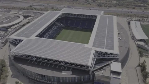 RCD ESPANYOL STADIUM NORTHWEST SIDE 動画素材 285884744