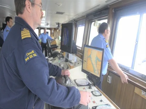 RCMP conduct boarding operations during Exercise Frontier Sentinel - 2012 Stock Footage 106035224