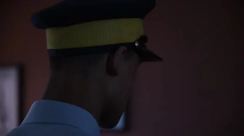 RCMP putting Hat on Video stock 50224944