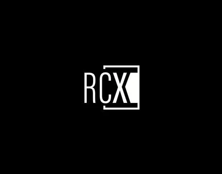 RCX Logo and Graphics Design, Modern and Sleek Vector Art and Icons isolate.. Illustrazione stock