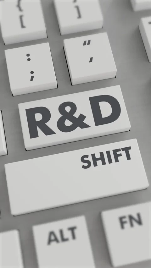 R&amp;D BUTTON PRESSING ON KEYBOARD Vertical Video Stock Footage 302438656