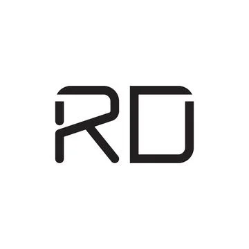 Rd initial letter vector logo icon Ilustração Stock