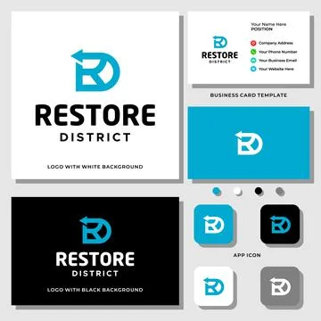 RD RESTORE LOGO Illustrazione stock