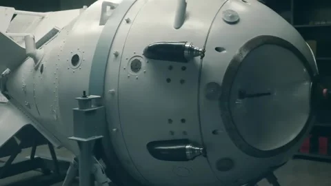 RDS-1 - the first Soviet aviation atomic bomb was implosion type with plutonium Stock-Footage 287960523