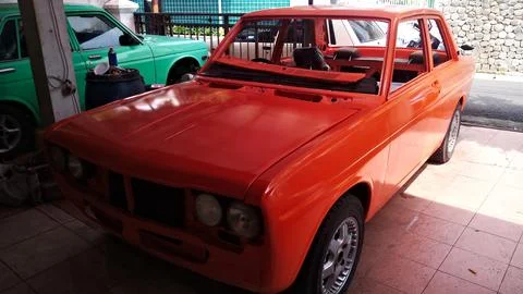 Re-built old car Stock Photos