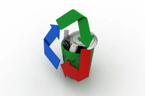 Re cycle bin Free Stock Illustration