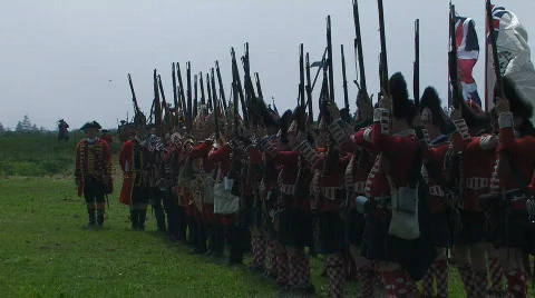 RE-ENACTMENT LONG SHOT Stock Footage 196498