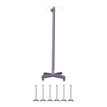 Re hydration iv drip stand vector cartoon graphic Stock Illustration