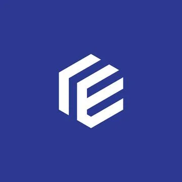 RE Letter monogram Initial Logo Design Template Vector Illustration. RE ele.. Stock Illustration