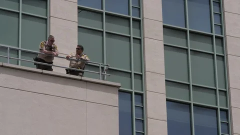 Re-open California Protest: Republicans Protest COVID-19 Lockdown Vídeo Stock 130035450
