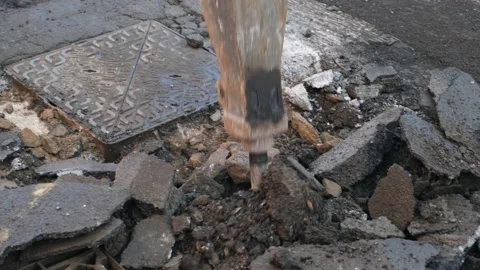 Re-surfacing Road Video stock 171801699