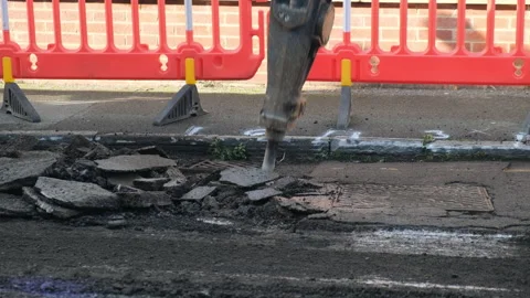 Re-surfacing Road Stock Footage 171858450